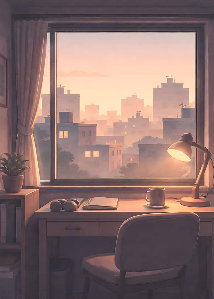 Cozy Room with City View