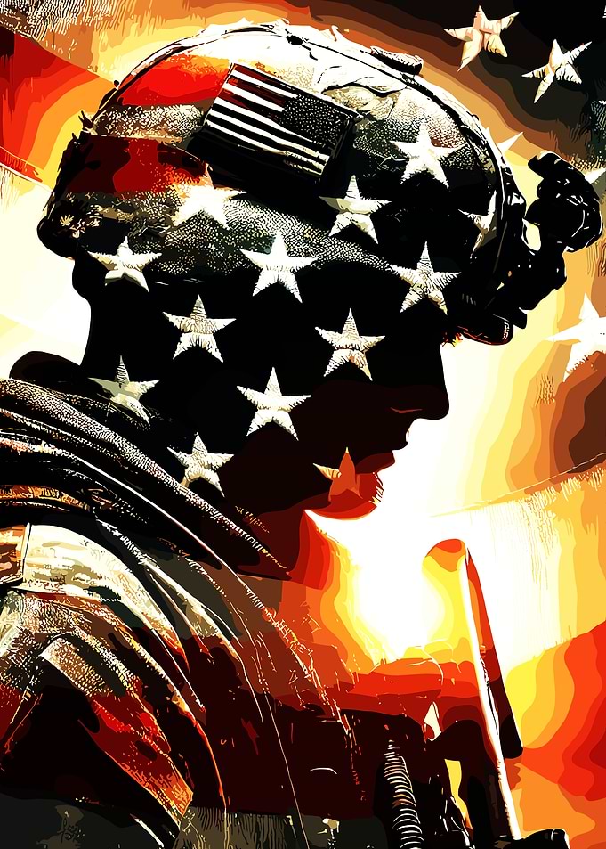 American Soldier Patriotic Art