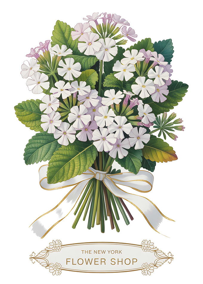 Vintage Flower Bouquet Illustration