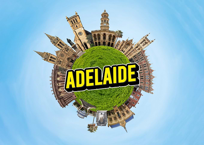 Adelaide Cityscape Globe