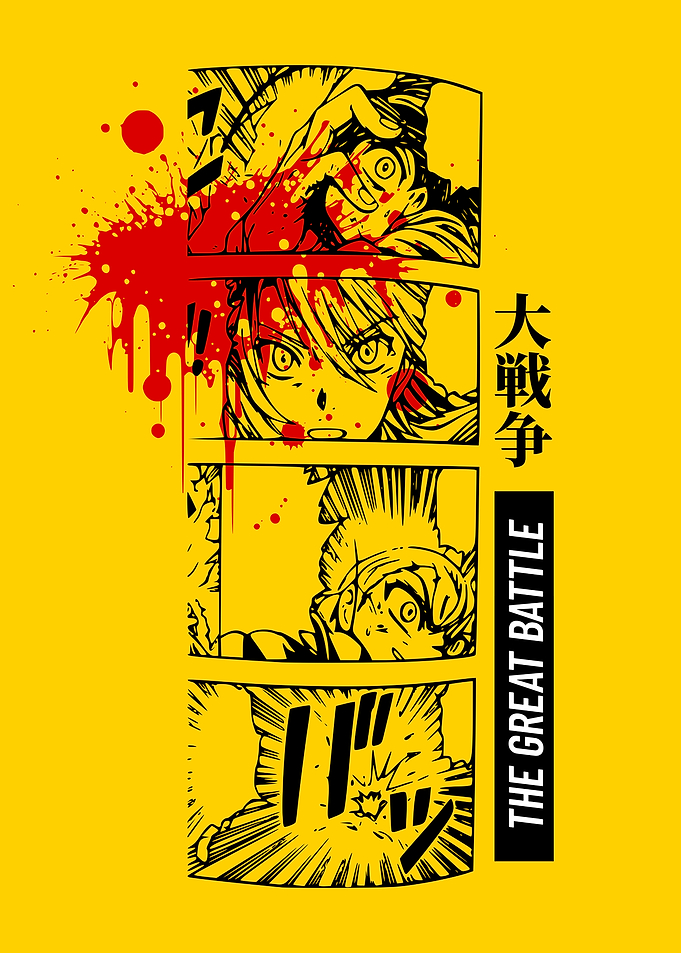 Manga Panel: The Great Battle