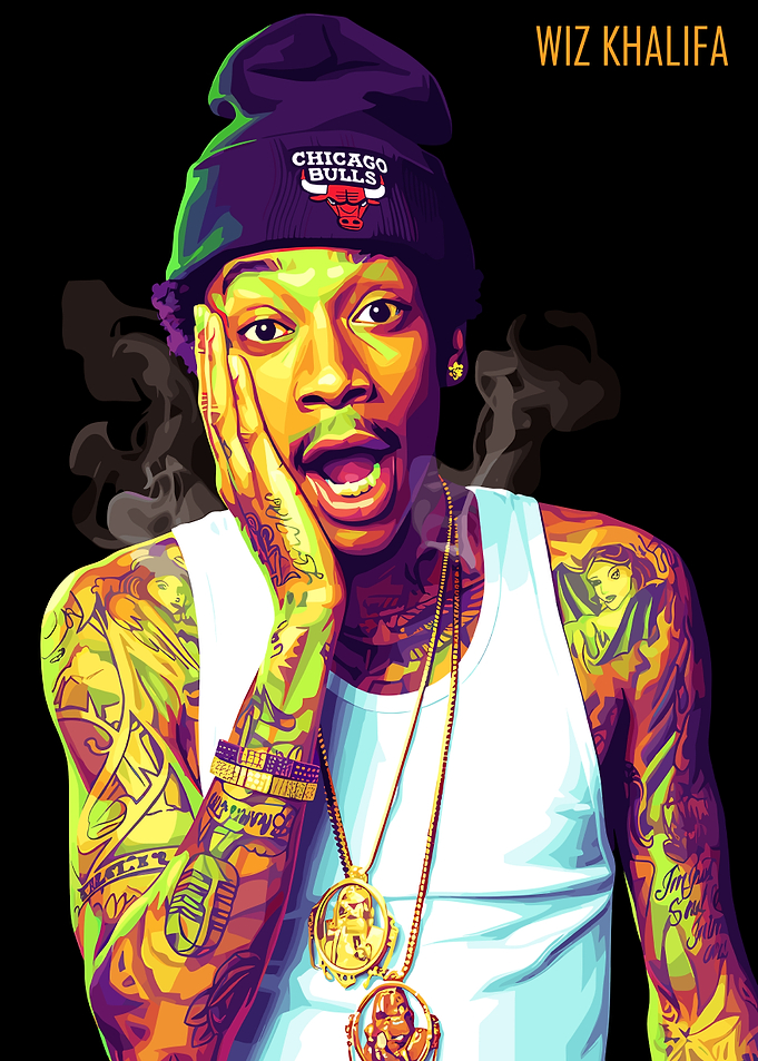 Wiz Khalifa Pop Art Portrait