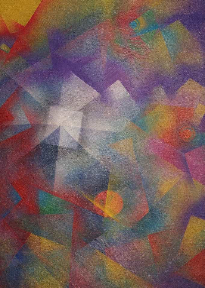 Abstract Geometric Colorful Painting