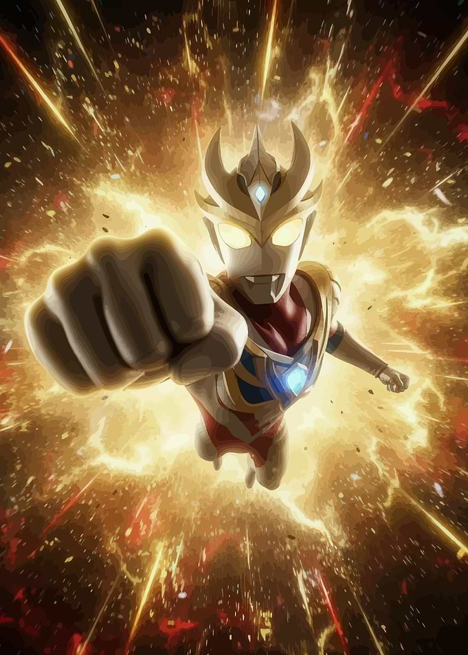 Ultraman Blazar in Action