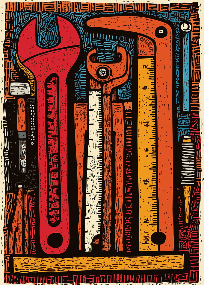 Carpenter Tools of the Trade Art Print