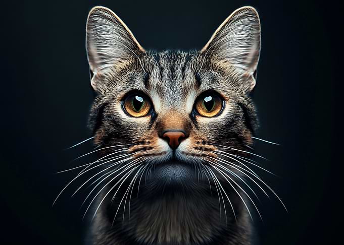 Portrait of a Tabby Cat