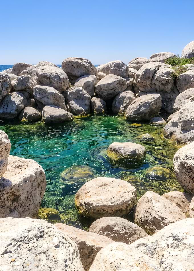 Rocky Cove with Turquoise Water