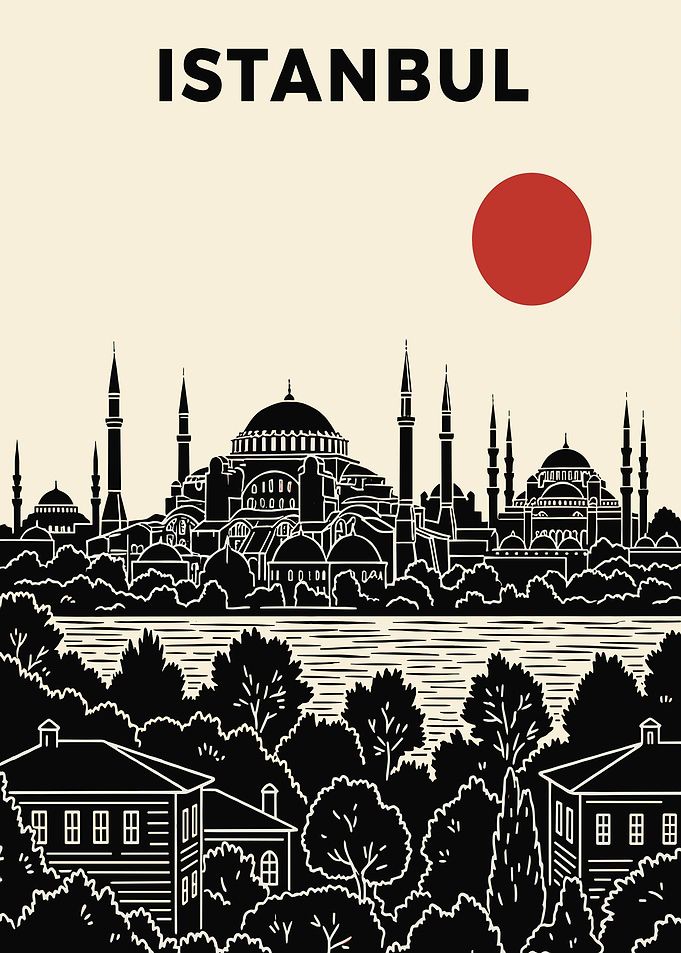 Istanbul Cityscape Illustration