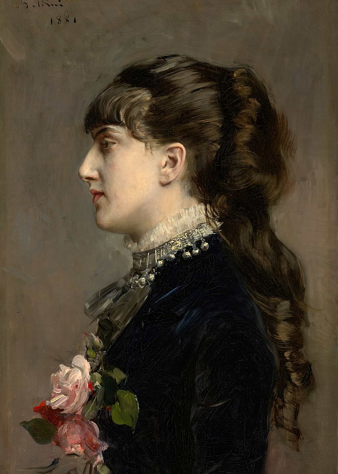 Portrait of a Woman with Roses