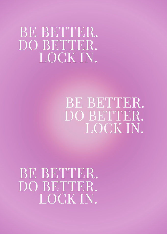 Inspirational Text on Pink Gradient Background