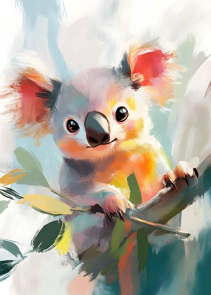 Colorful Koala Bear