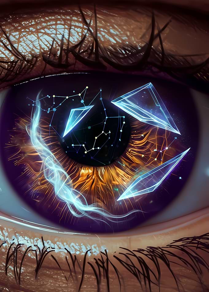 Eye with Geometric and Constellation Reflections