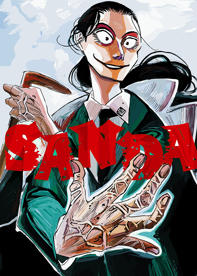 Sanda Anime Character Illustration