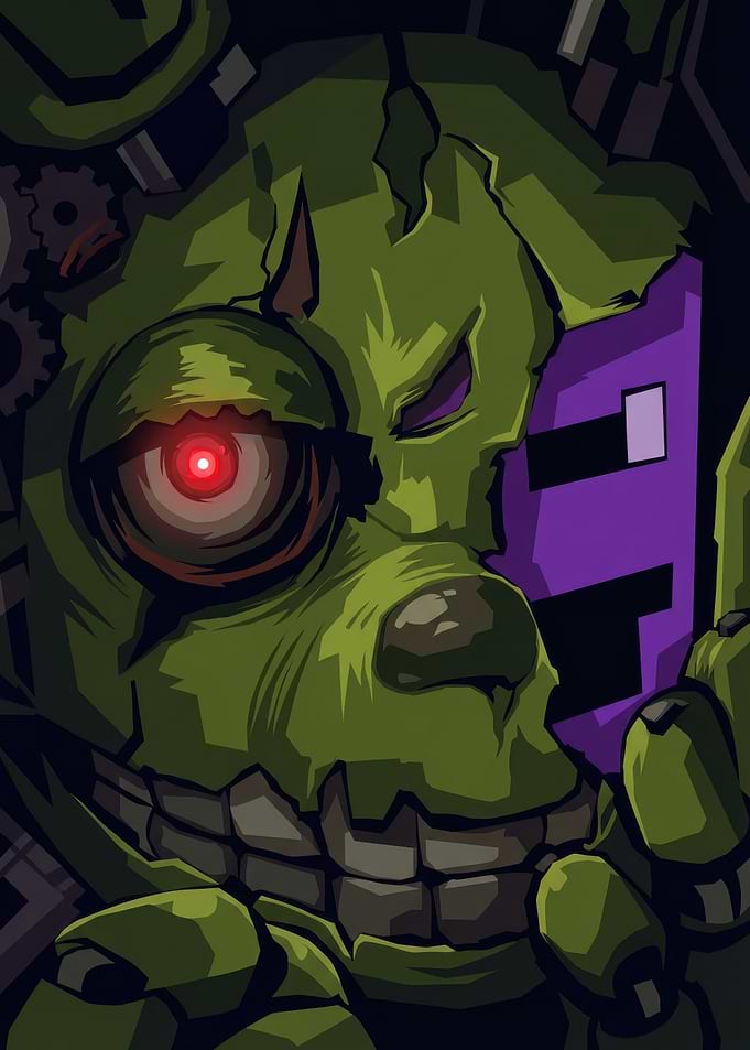 Springtrap Close-Up with Red Eye