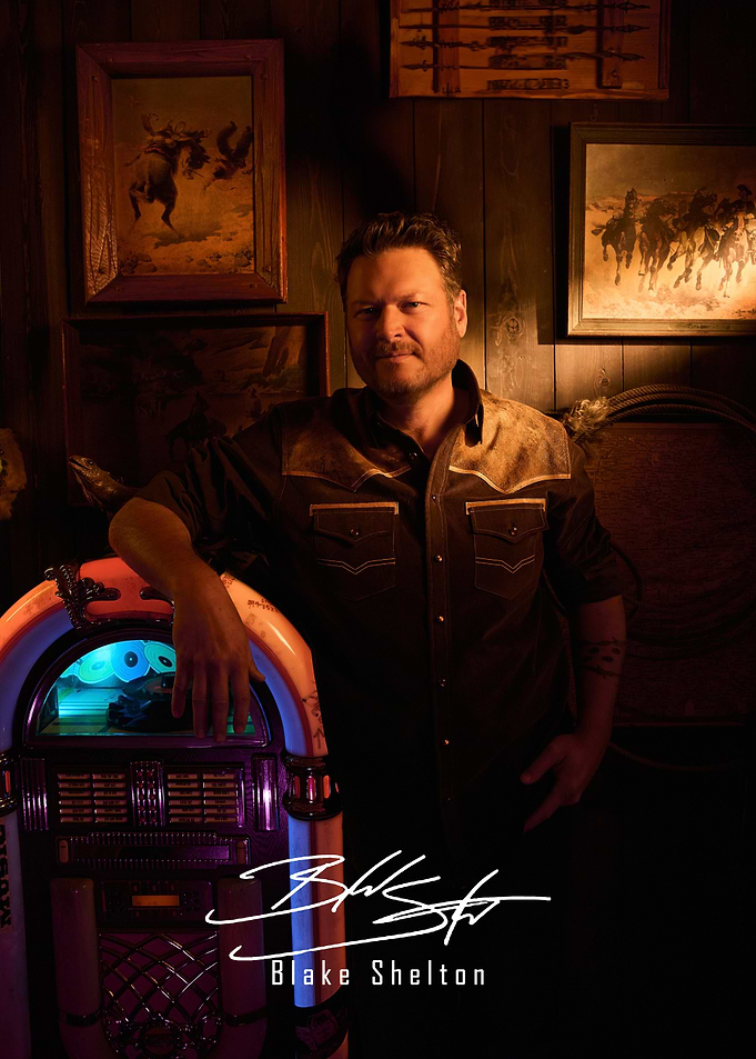 Blake Shelton with Jukebox Portrait