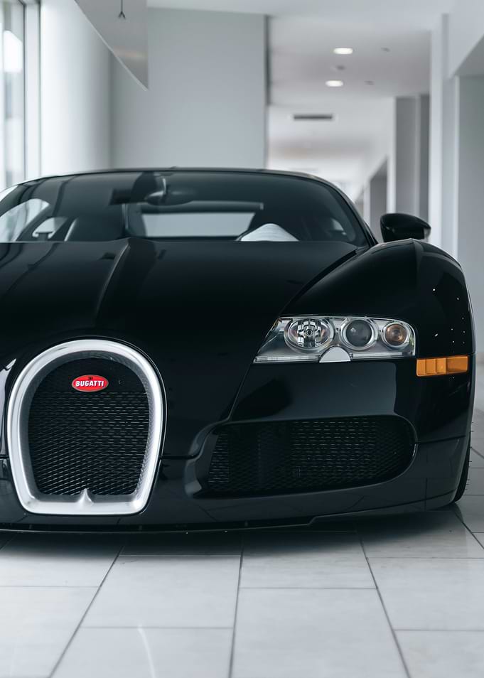Black Bugatti Front View