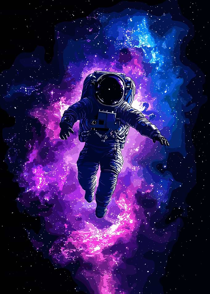 Astronaut in Nebula