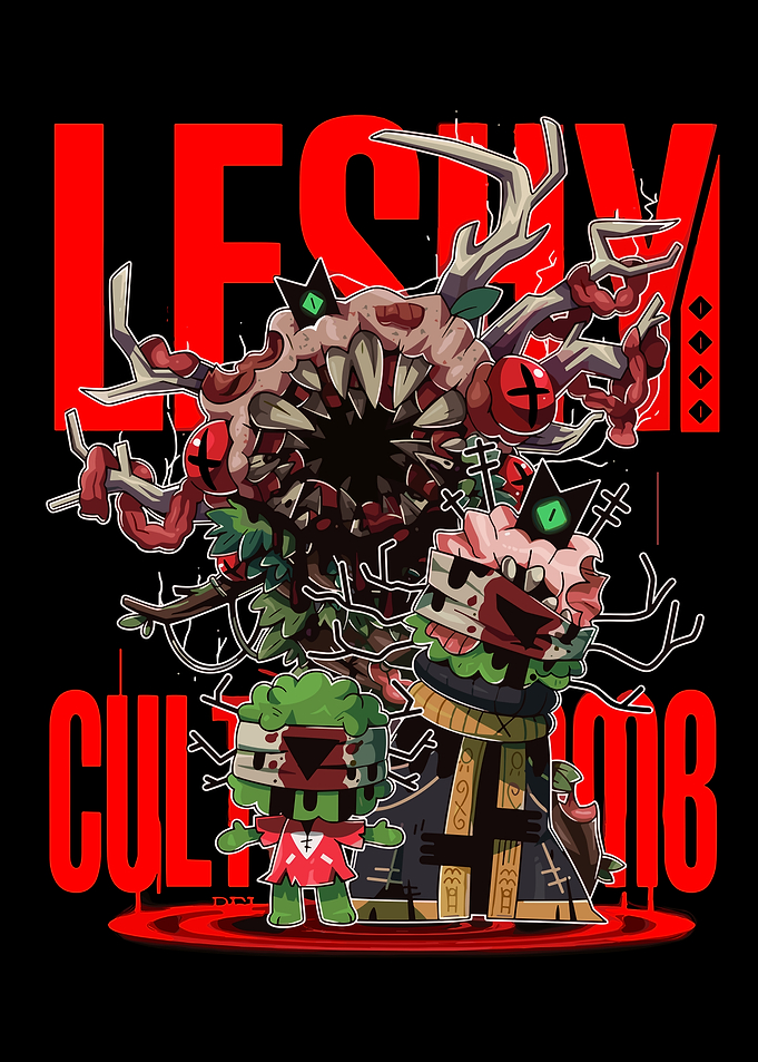 Cult of the Lamb Leshy Illustration