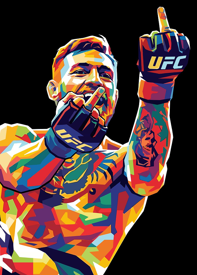 Conor McGregor Colorful UFC Fighter Pop Art