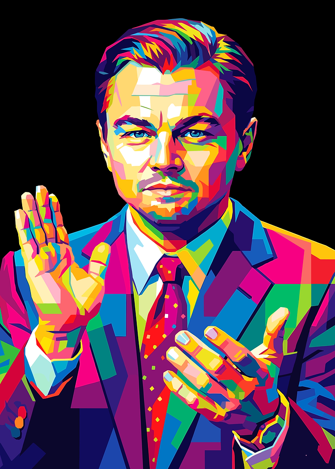 Leonardo DiCaprio Pop Art Portrait
