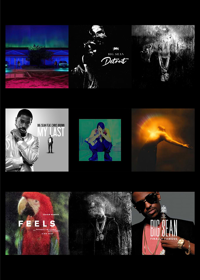 Big Sean Album Covers Collage