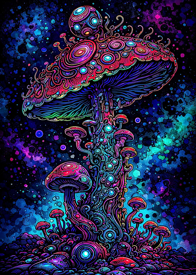 Psychedelic Mushroom Fantasy