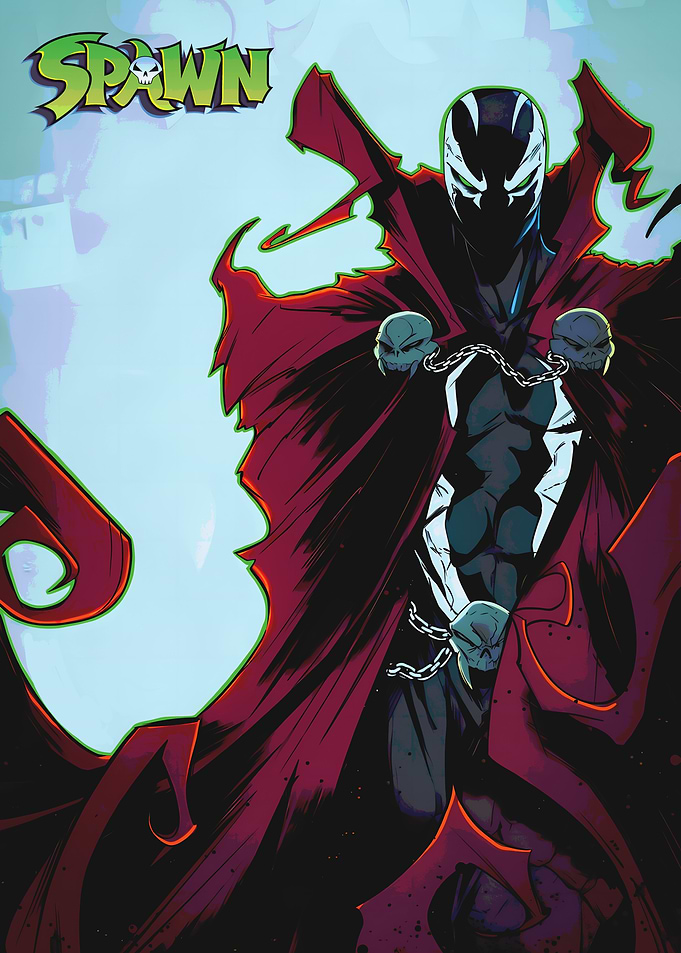 Spawn Comic Book Character Illustration