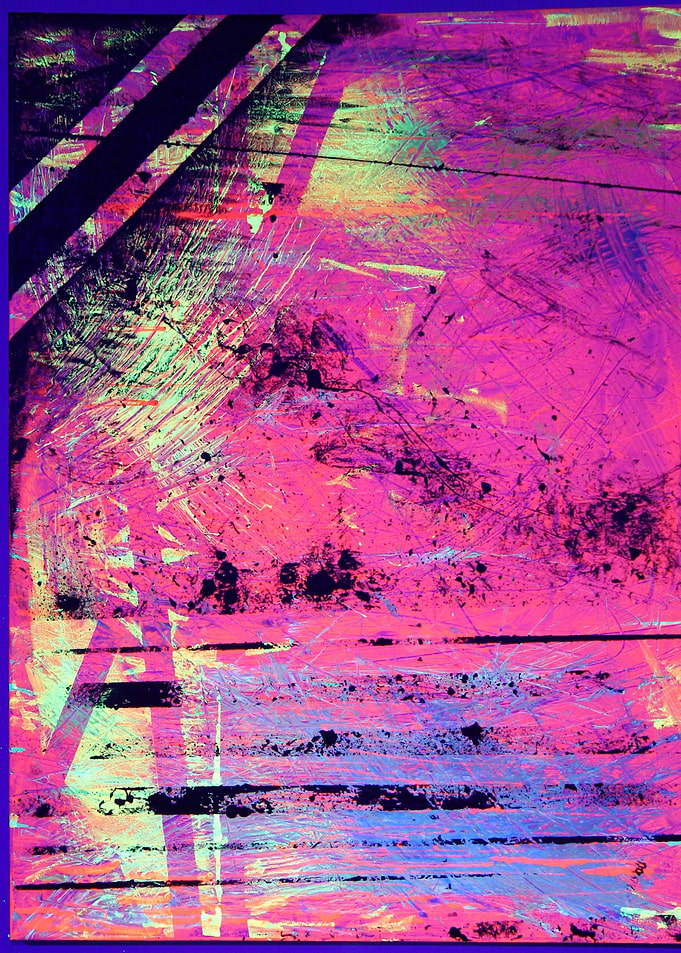 Neon Abstract Pink