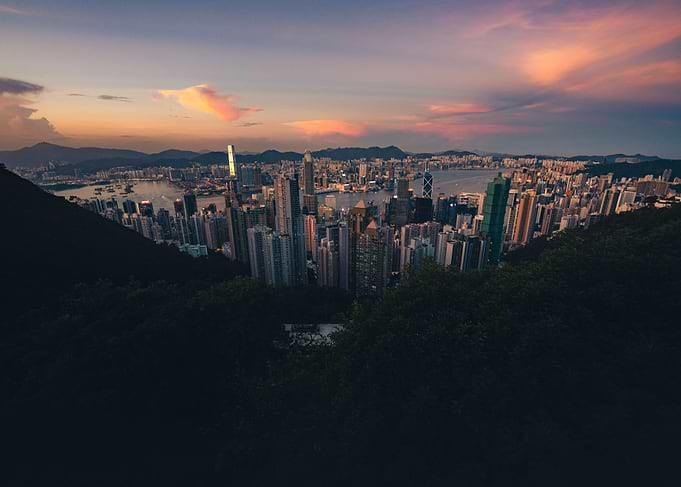 Hong Kong Skyline at Sunset