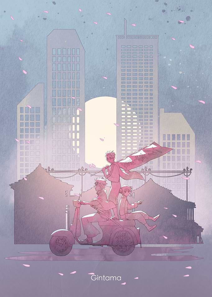 Gintama Yorozuya Cherry Blossom City
