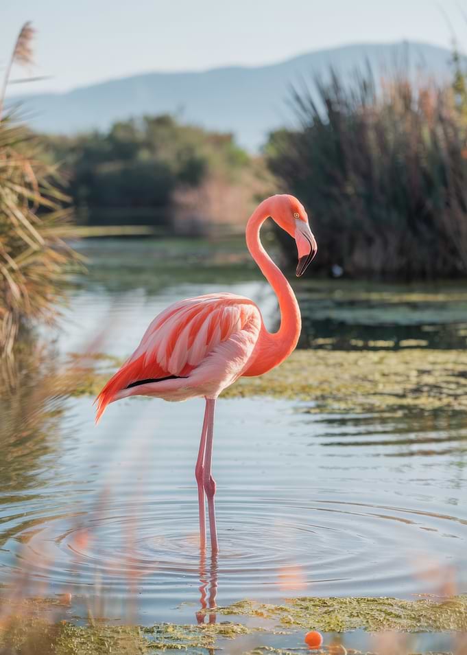 Flamingo in Water