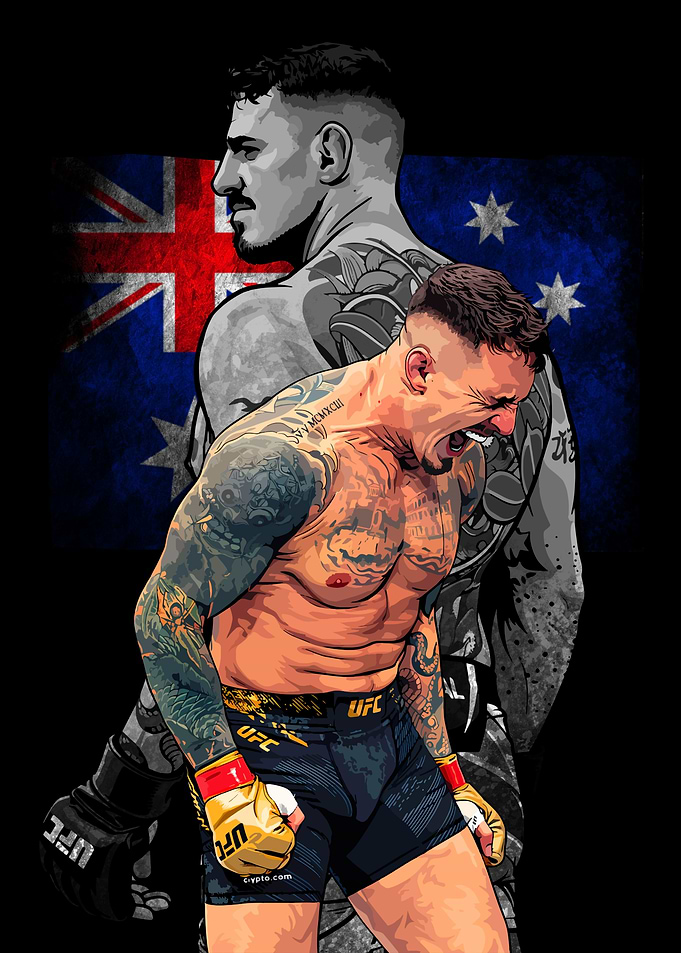 Tom Aspinall UFC Illustration