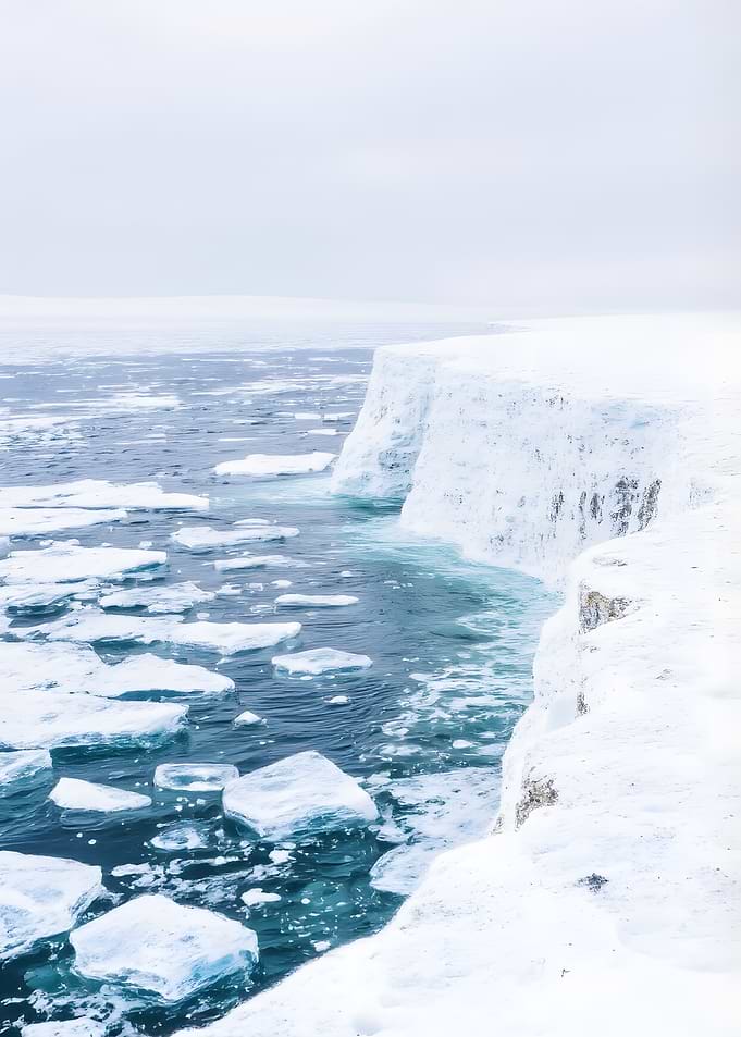 Arctic Ice Cliff Landscape