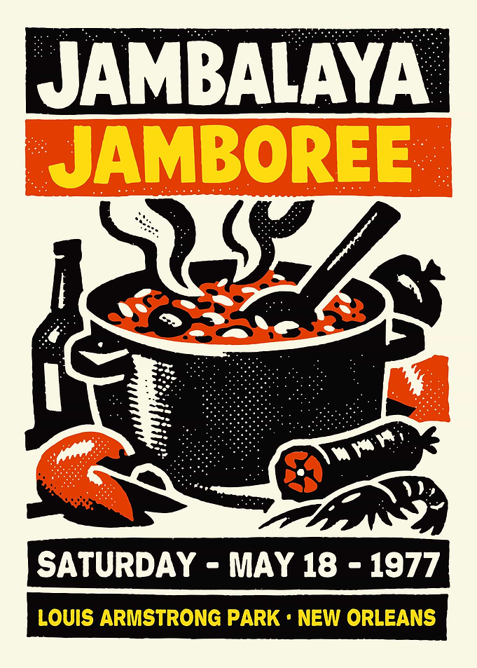 Jambalaya Jamboree Poster, New Orleans 1977