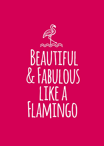 Beautiful and Fabulous Like a Flamingo