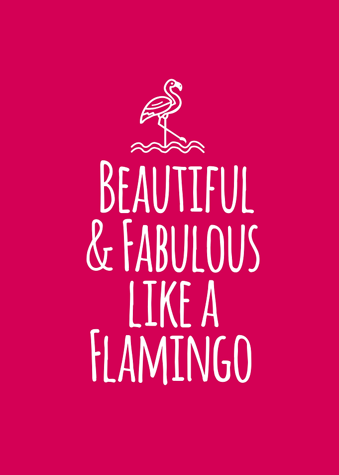 Beautiful and Fabulous Like a Flamingo