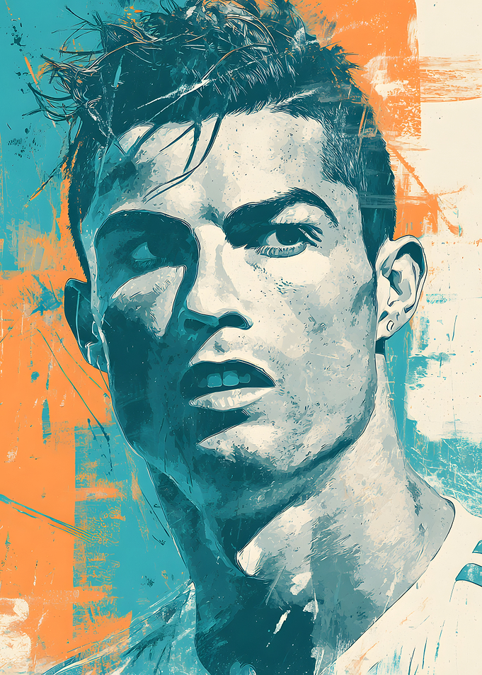 Cristiano Ronaldo Portrait Art