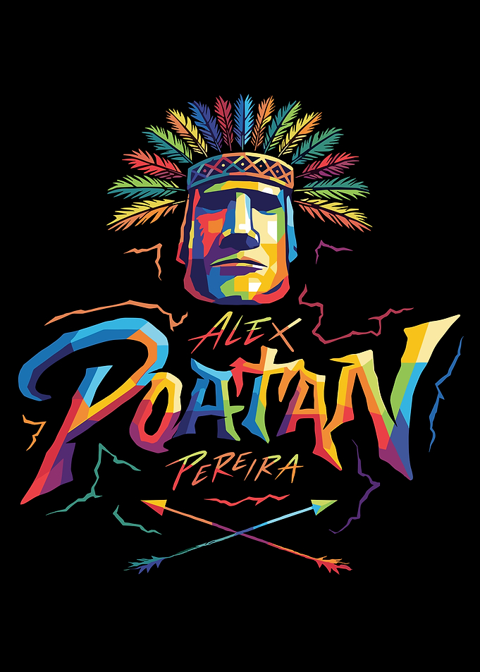 Alex Poatan Pereira Colorful Graphic