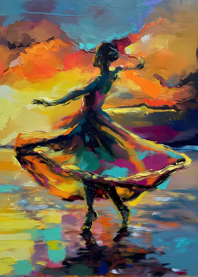 Abstract Dancer Painting