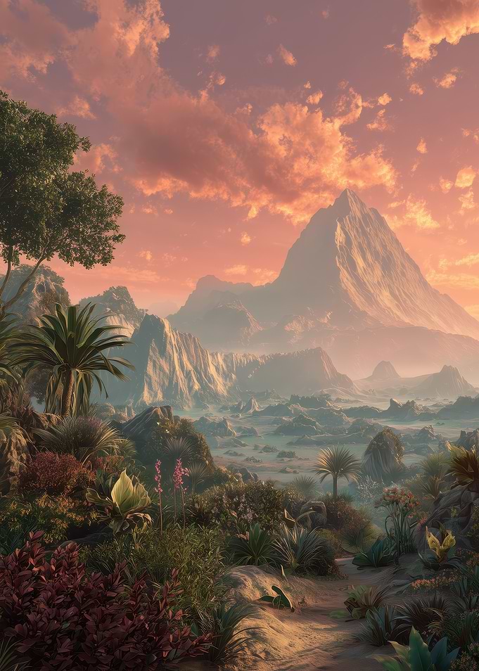 Tropical Mountain Landscape