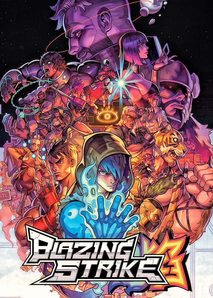 Blazing Strike 3: Character Collage