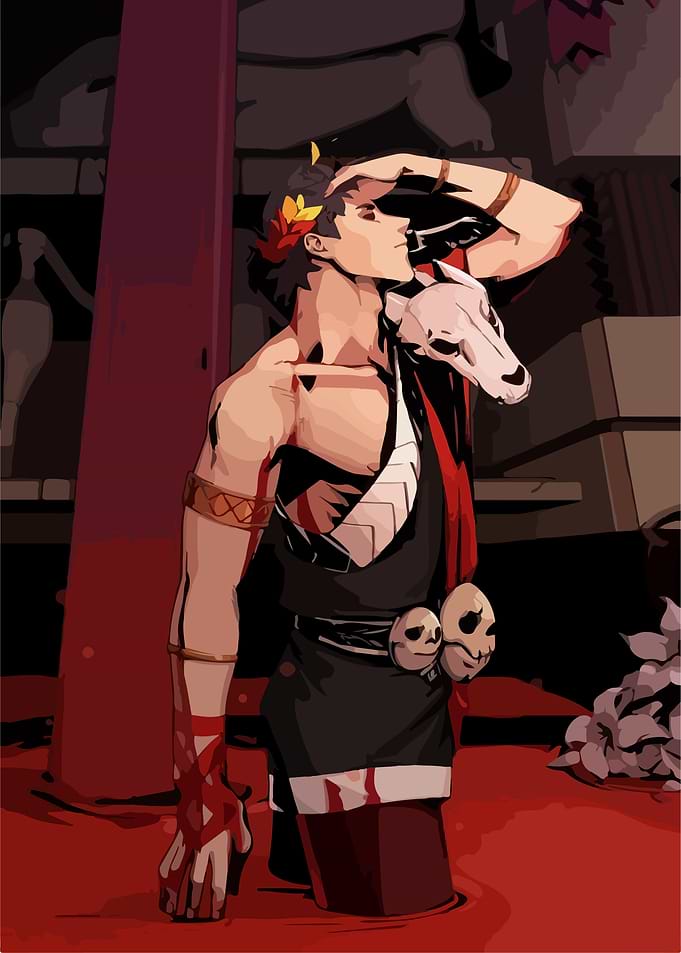 Zagreus from Hades game illustration