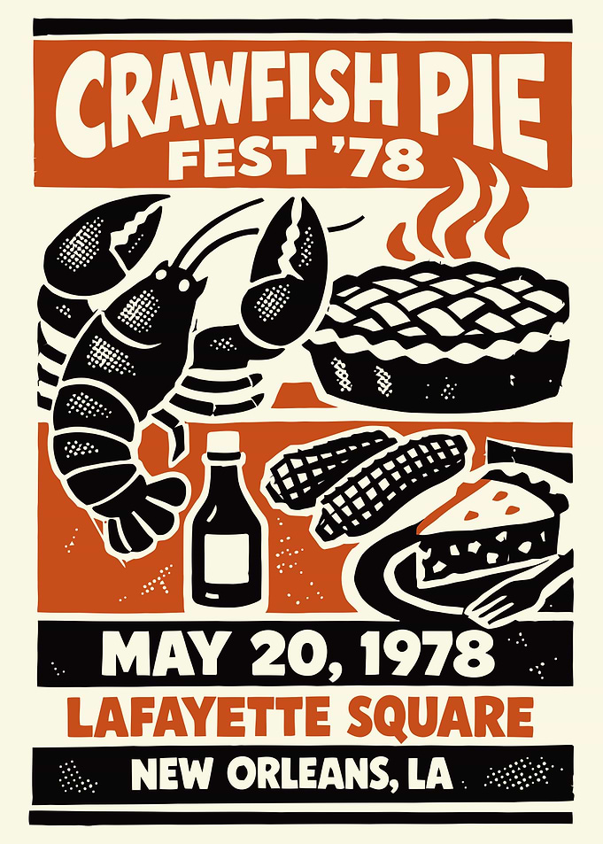 Crawfish Pie Fest '78 Poster