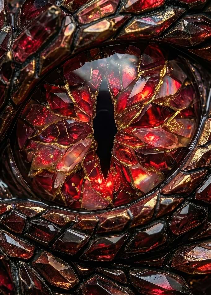 Fire Dragon Eye Close-Up