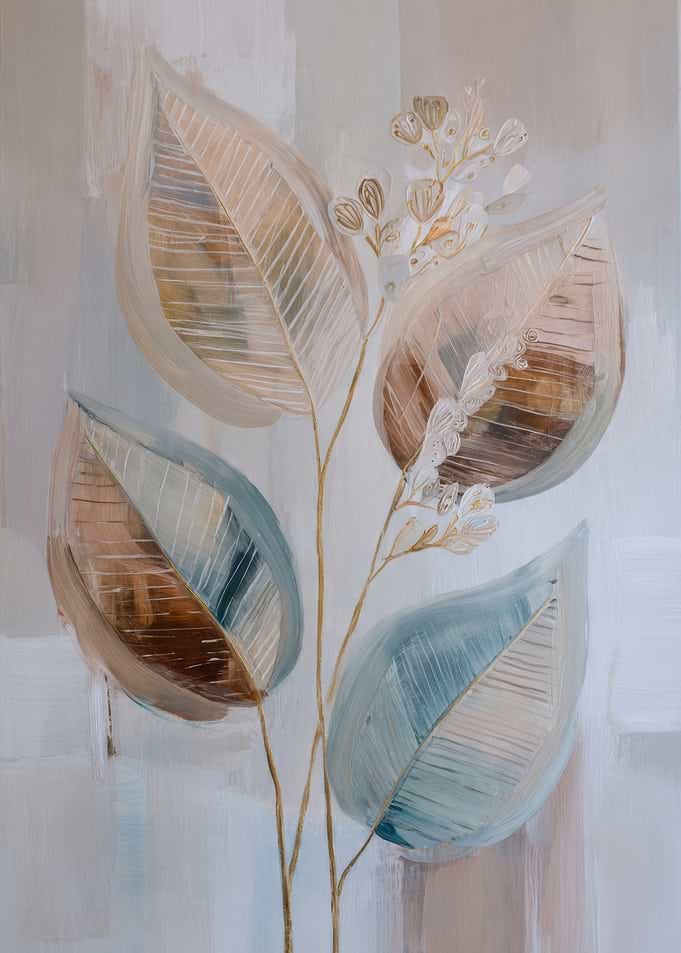 Abstract Leaves Painting