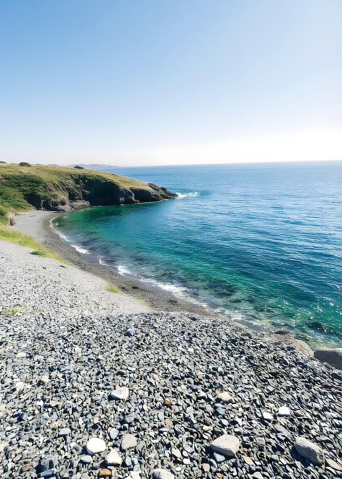 Coastal Landscape with Rocky Beach
