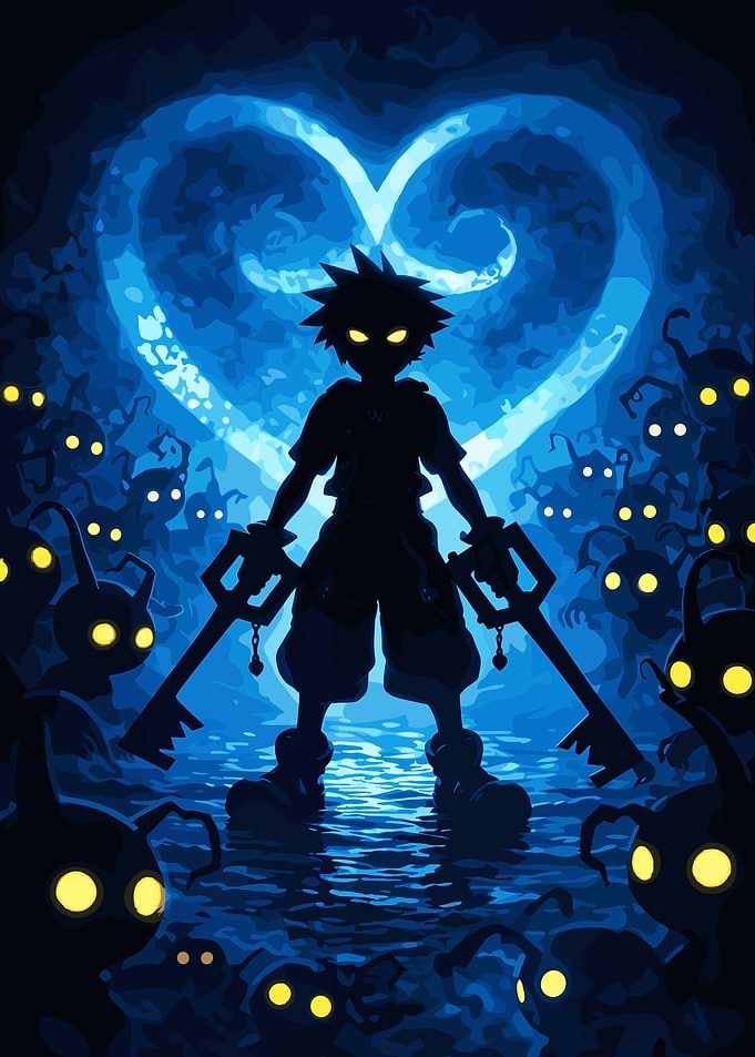Kingdom Hearts Sora Silhouette