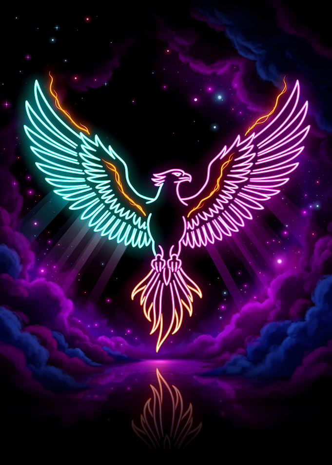 Neon Phoenix Ascension