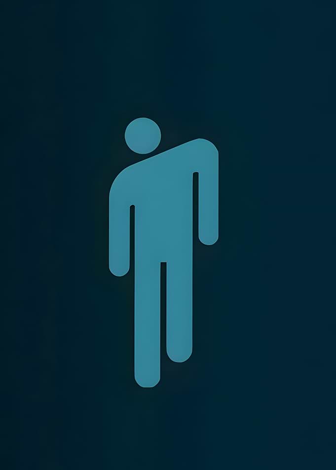 Abstract Stick Figure Symbol