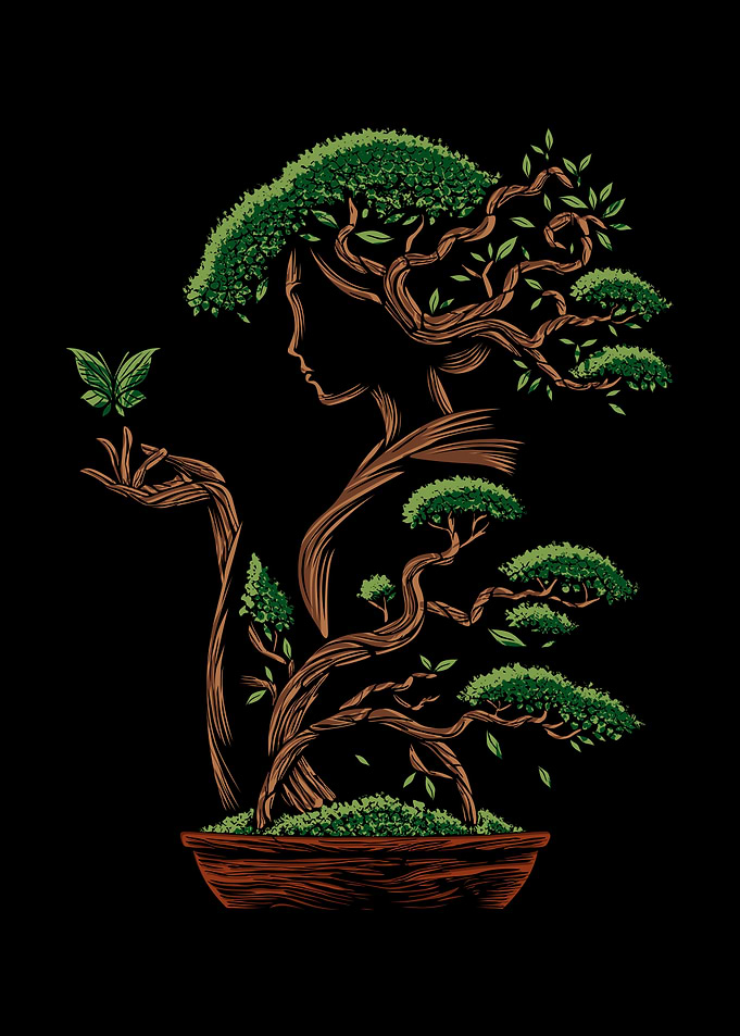Japanese Bonsai Girl